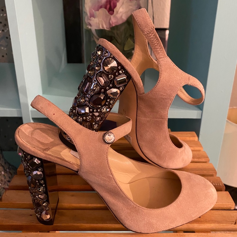 Jimmy Choo jeweled heels